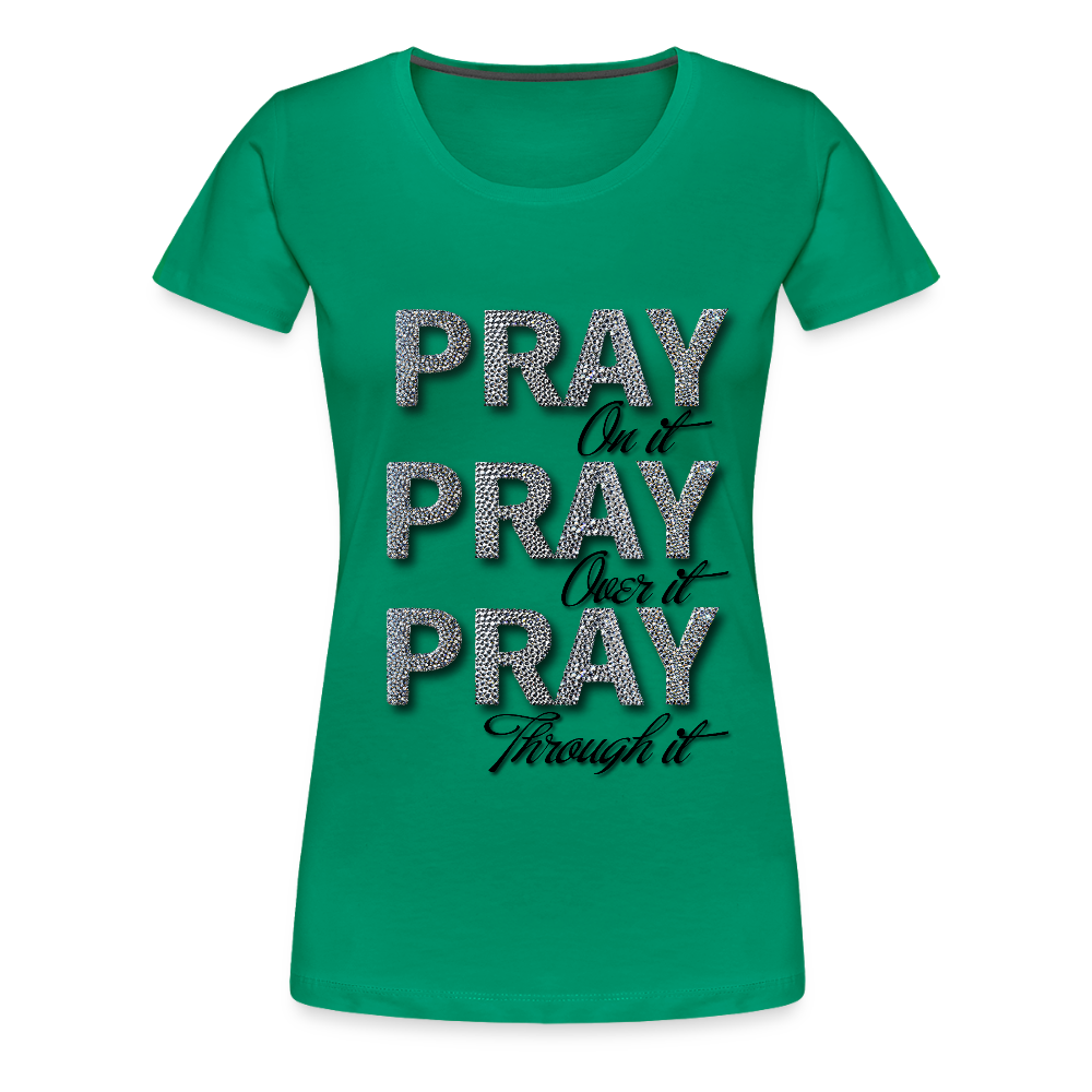 She Prays Without Ceasing Tee - kelly green