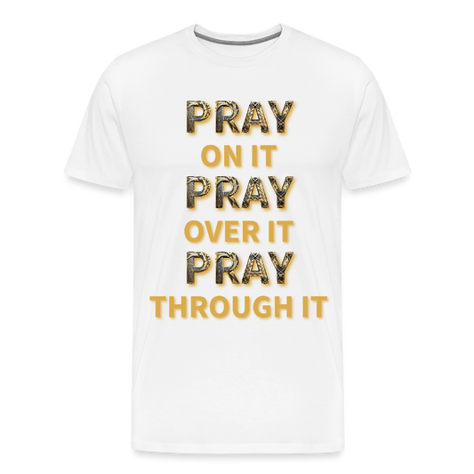 He Prays Without Ceasing Tee - white