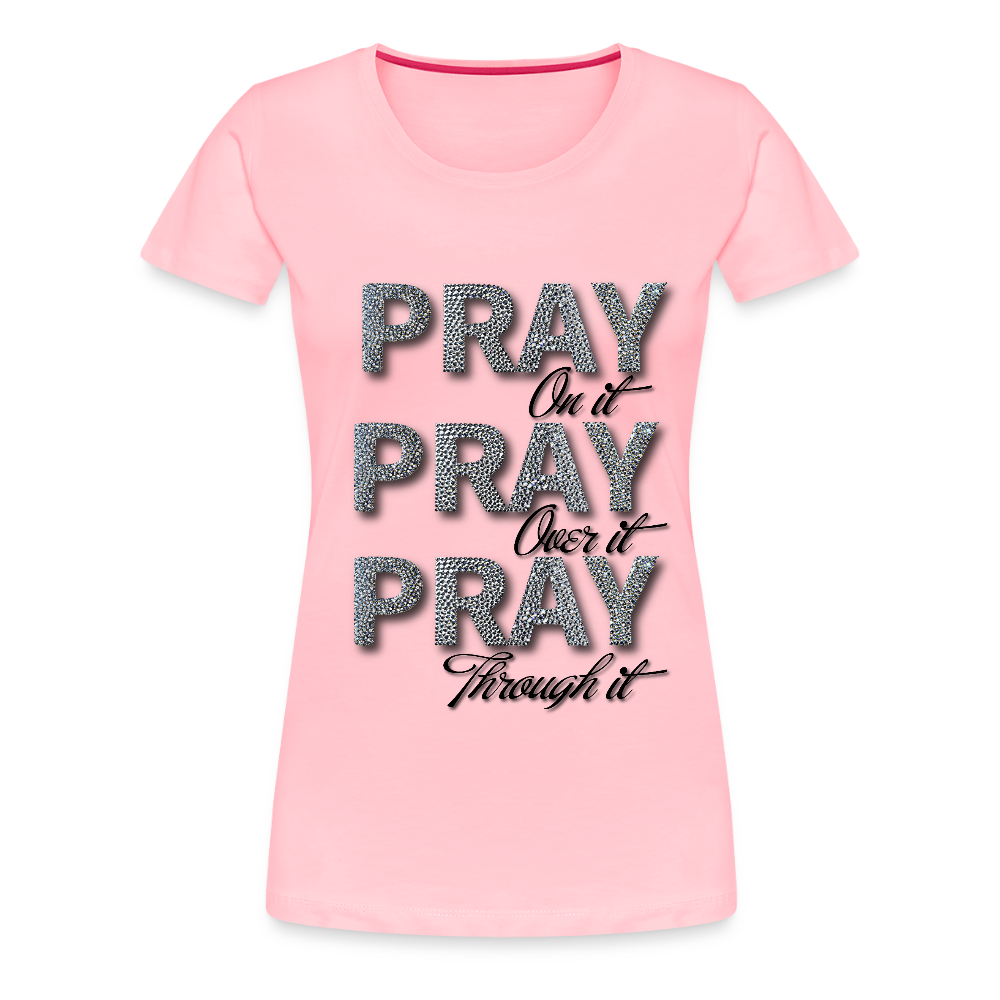 She Prays Without Ceasing Tee - pink