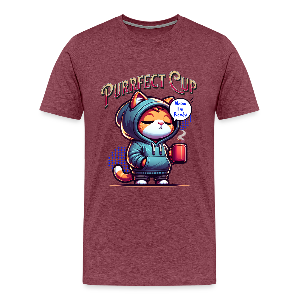 Perfect Cup Tee - heather burgundy